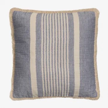 Vierkant Katoenen Kussen (45x45 Cm) Korjen Lavendelblauw - Sklum