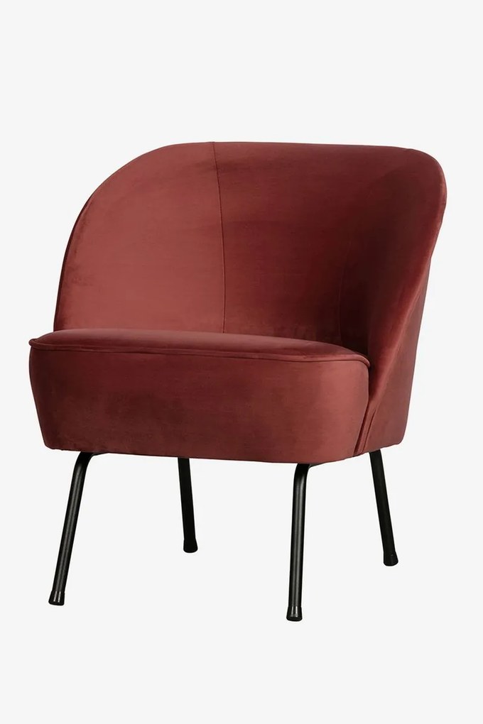 BePureHome Vogue fauteuil fluweel bruin