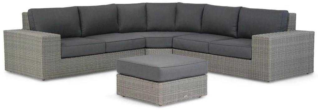 Hoek loungeset 5 personen Wicker Grijs  Garden Collections Oxford