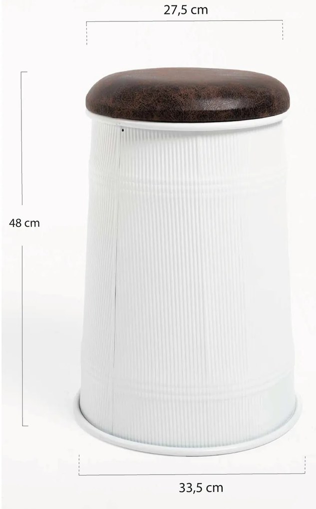 Puff Opbergknop 38 cm Kunstleer