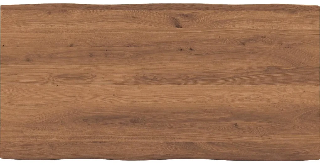 Goossens Eettafel Blade, Boomstamblad 200 x 100 cm 5 cm dik
