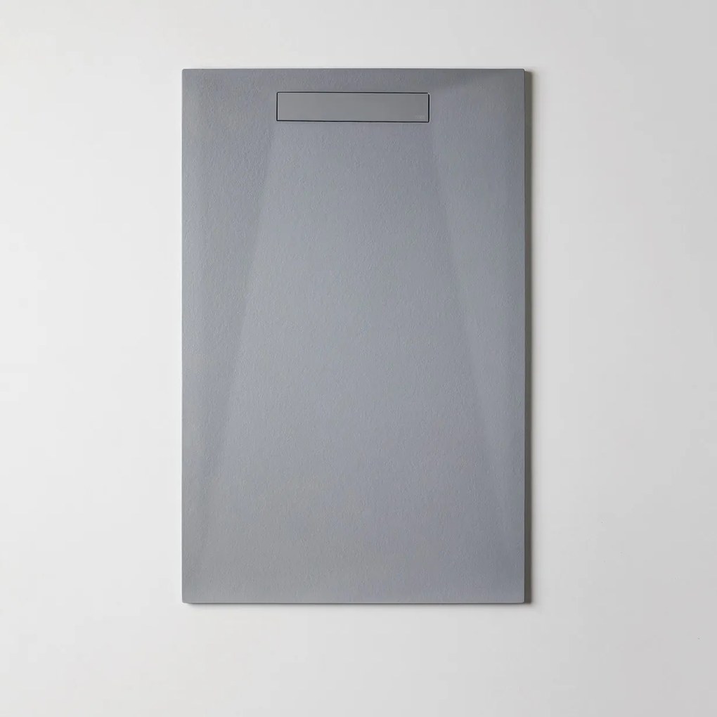 Resigres Plus Zero douchebak 180x80cm grijs mat composiet