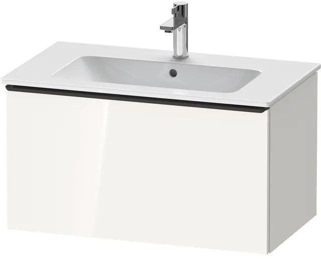 Duravit D-Neo wastafelonderkast 81x44x46.2cm 1 lade wit Hoogglans de426202222