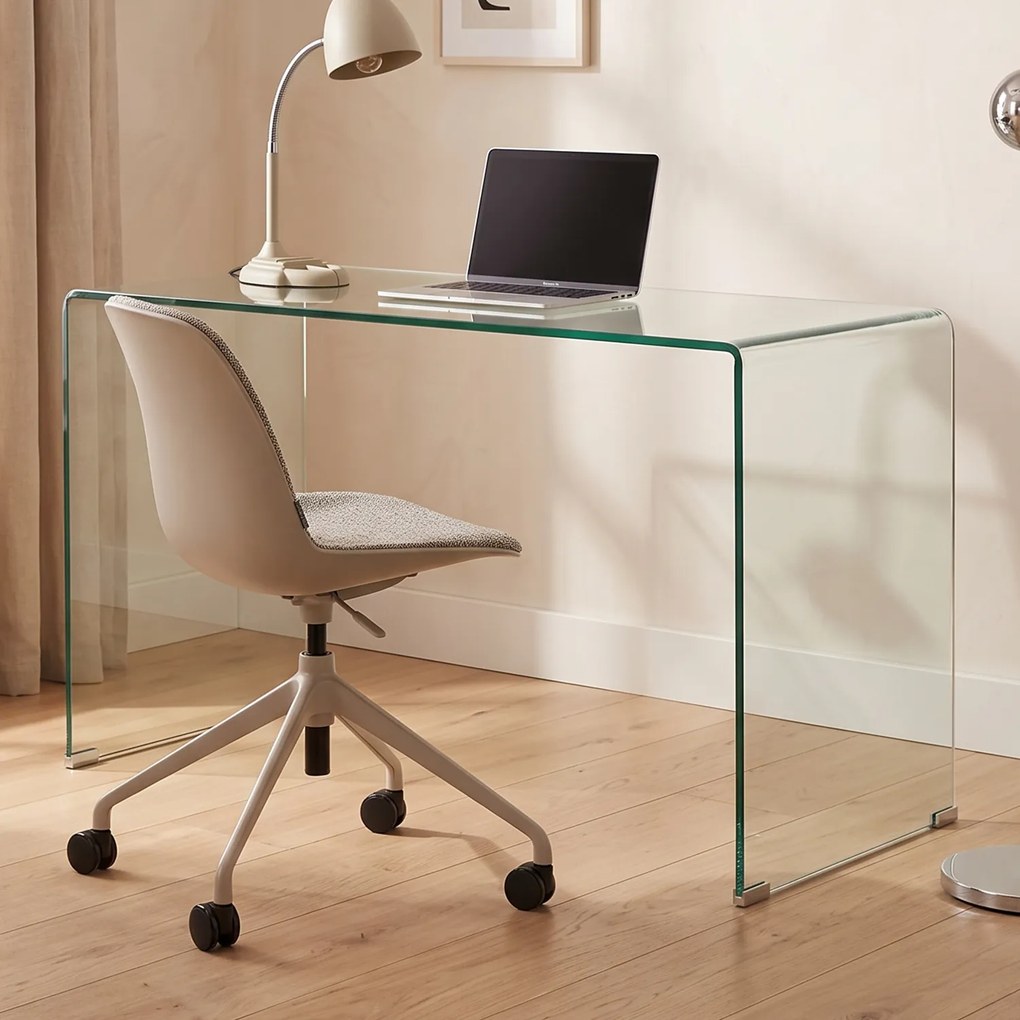 Kare Design Clear Club Bureau Van Gebogen Glas