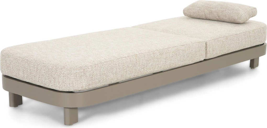 Santika Cayora Ligbed Aluminium Zand/Beige