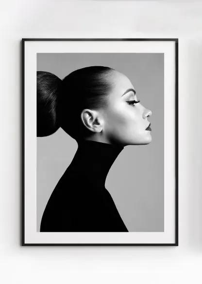 Poster Angelina – Gedrukt papier – Zwart & Wit – 30×40 cm