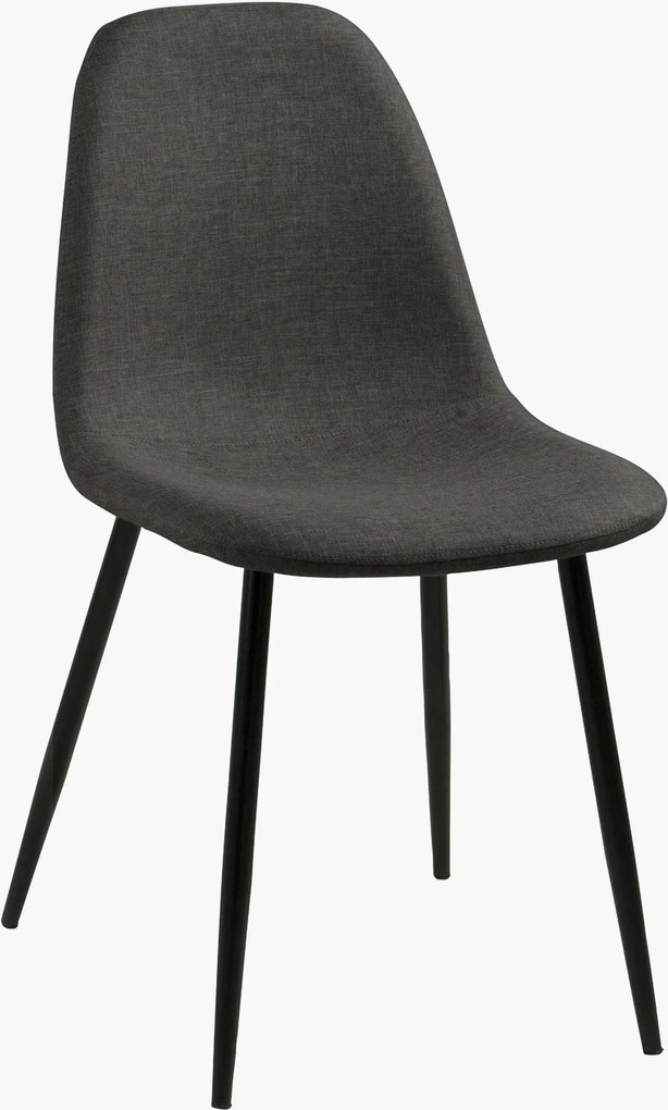 Gestoffeerde eetkamerstoelen Wilma, 4-delig