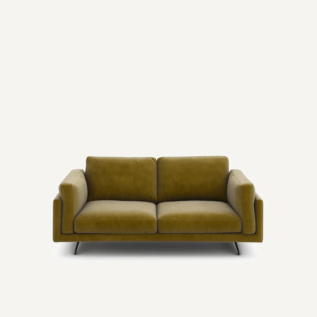 Bank in fluweel, 2-zit, César