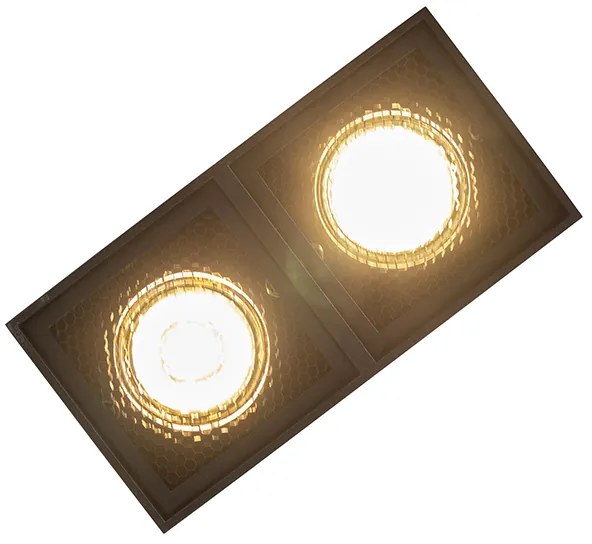 Design spot zwart 2-lichts - Qubo Honey