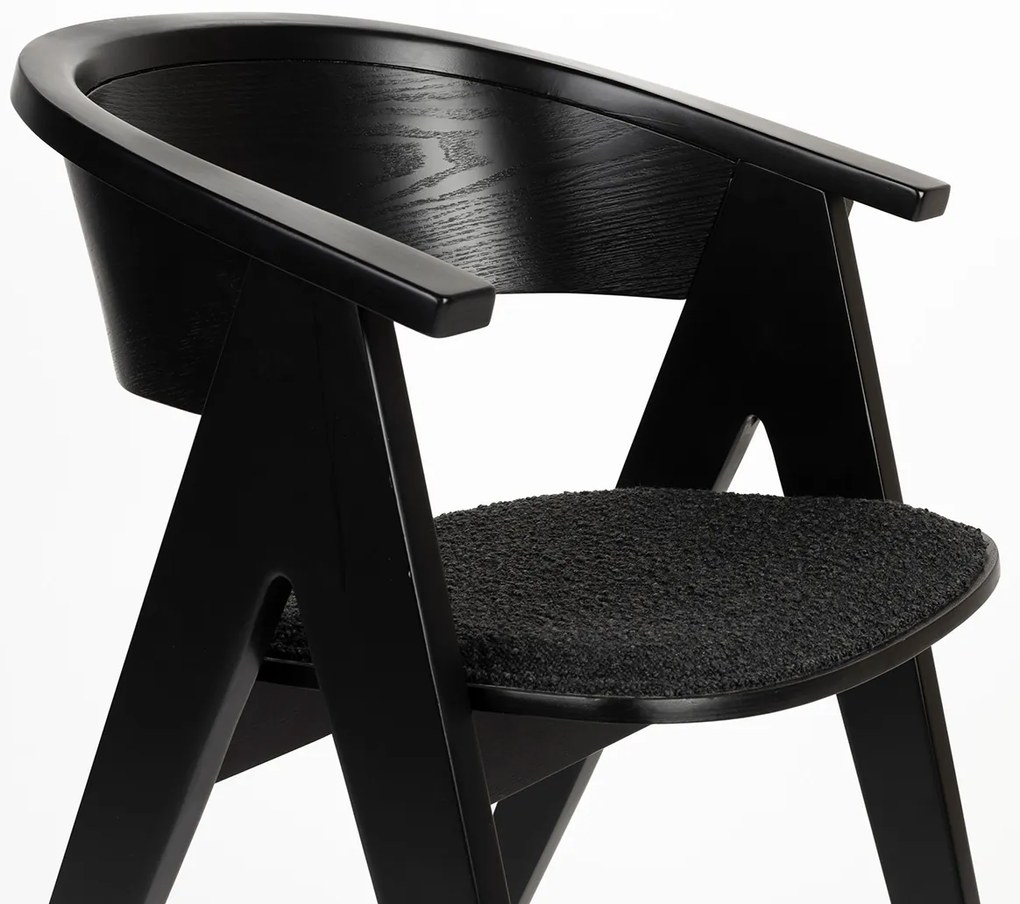 Zuiver Ndsm Design Eetkamerstoel Zwart Hout