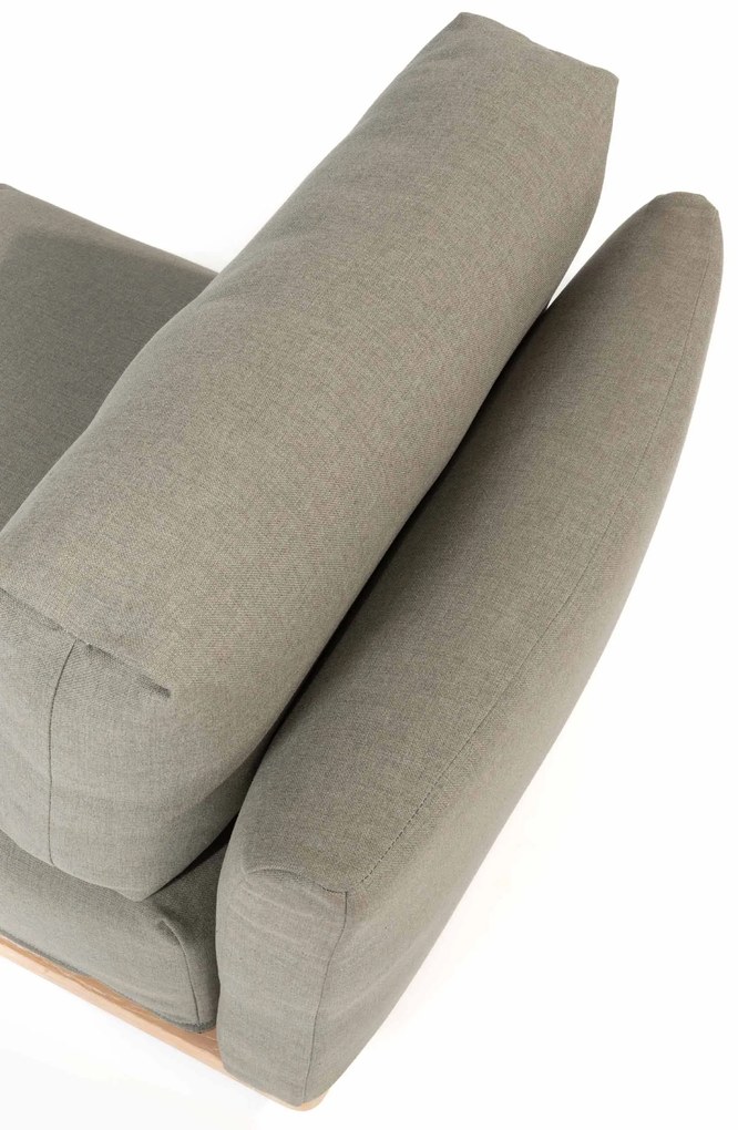 4 Seasons Outdoor Yara draaibare loungestoel met frame van RVS en geborsteld teak * Sale *    houtkleur weerbestendig