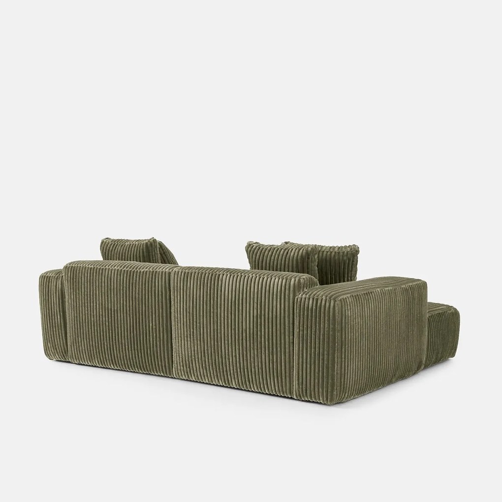 XL corduroy hoekbank links, LIORA
