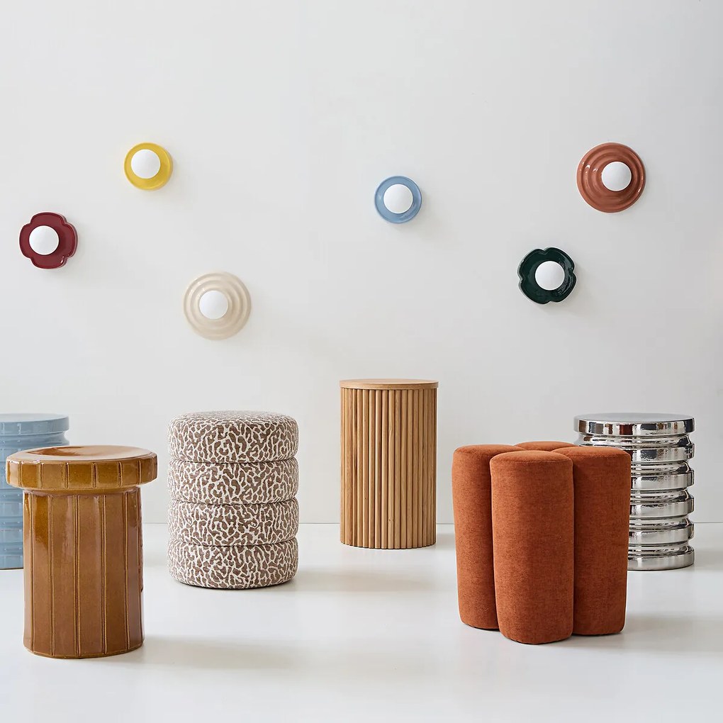 Bijzettafel of nachtkastje in keramiek Tulli