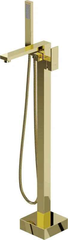 Mexen Urano vrijstaande badkamermengkraan, goud - 75233-50