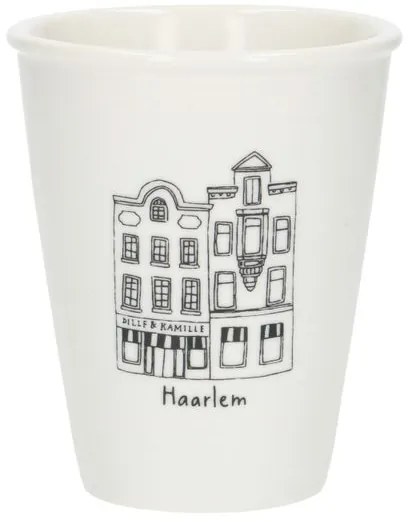 Gevel mok, Haarlem, porselein, 200 ml