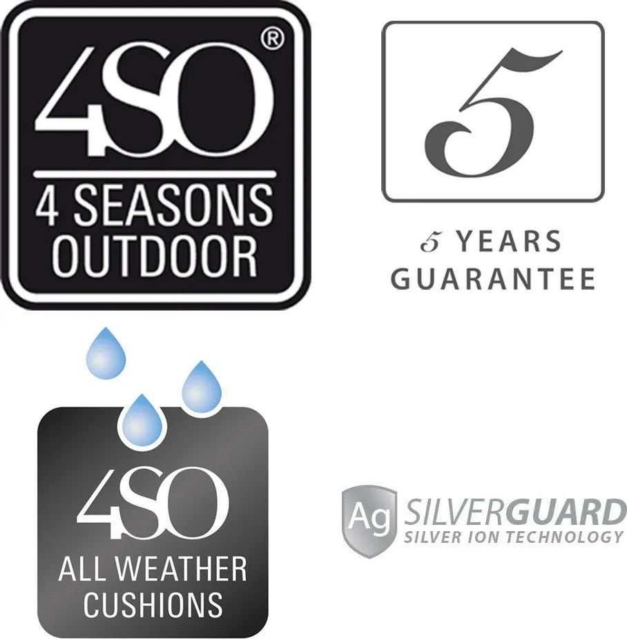 4 Seasons Outdoor | Byron corner white weerbestendig
