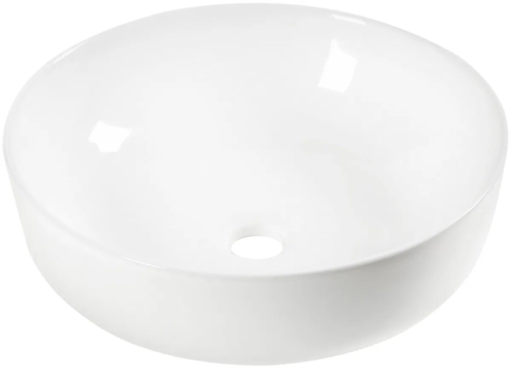 Kerra 98 waskom rond glans wit 41.5x41.5x13cm