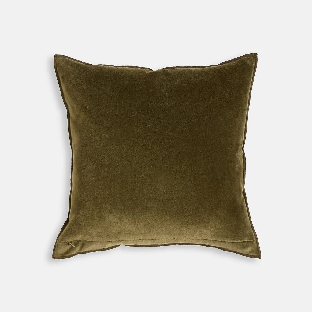 Kussenhoes 45 x 45 cm, fluweel met inkepingen, MILO