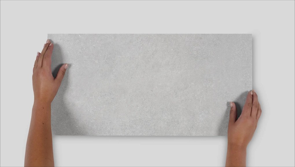 Vloer-/wandtegel betonlook grijs CTC Beton Design 30x60cm grigio mat gerectificeerd