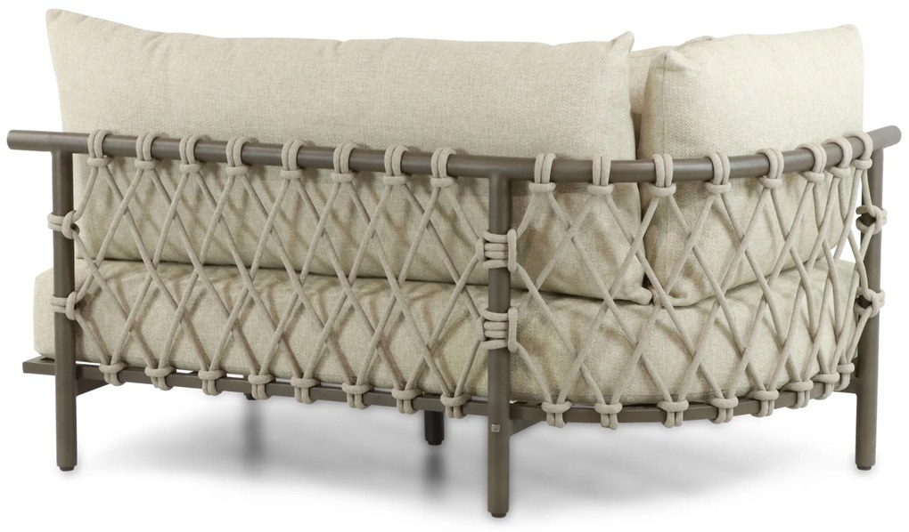 4 Seasons Outdoor Ezra/Riah Organisch Loungeset Aluminium Taupe 3-delig