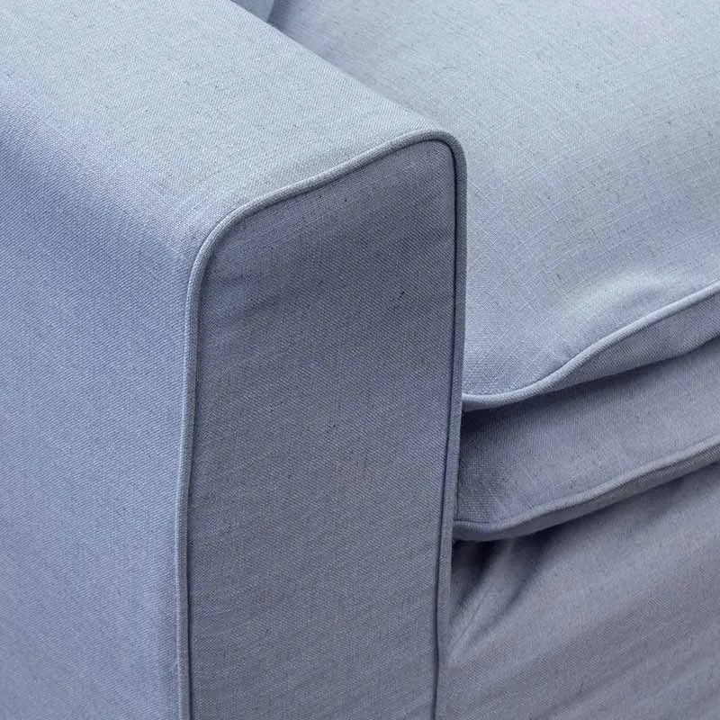 3,5 zitsbank Lösa - stof Siena Baby blauw 611