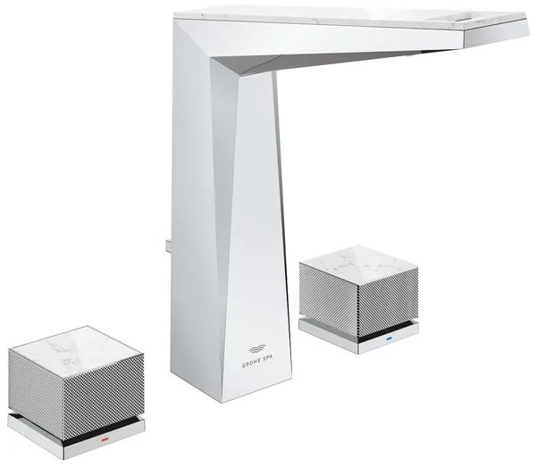 Grohe Allure brilliant private collection wastafelkraan M-Size 3-gats white attica 20671000