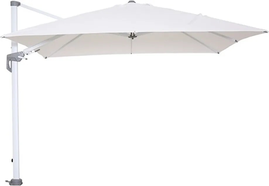Hawaii parasol 300x300 cm mat wit/wit