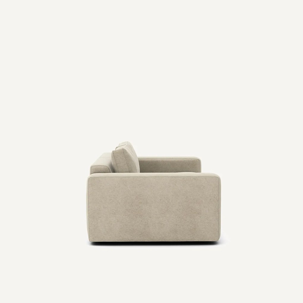 3-zits compacte bank in linnen fluweel, SKANDER
