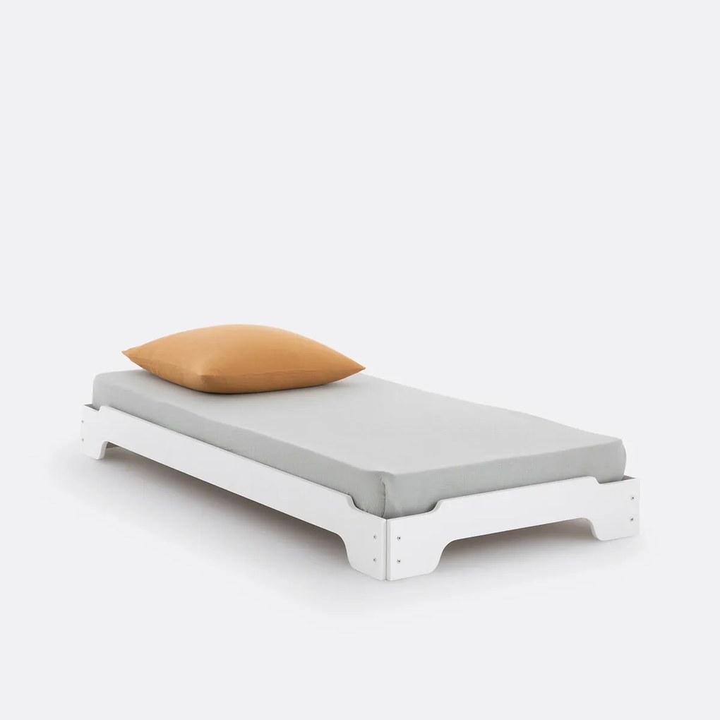 Bed met boxspring, stapelbaar, EGZIGU