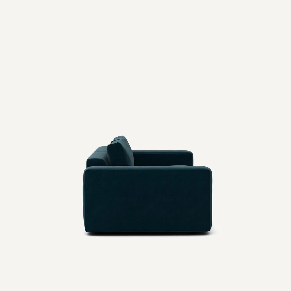 Compacte bank 3-zit in fluweel, Skander