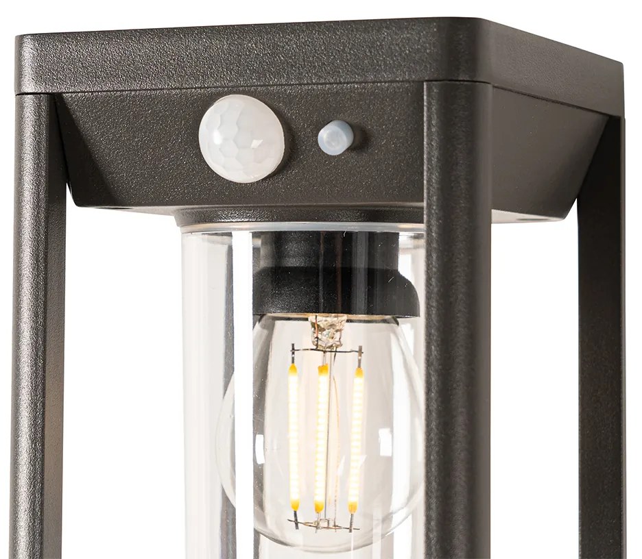 Buiten wandlamp met bewegingsmelder antraciet incl. LED en dimlicht op solar - Sonne Modern IP44 Buitenverlichting