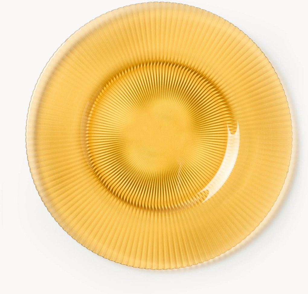 Geribbelde ontbijtborden Effie, 4-delig