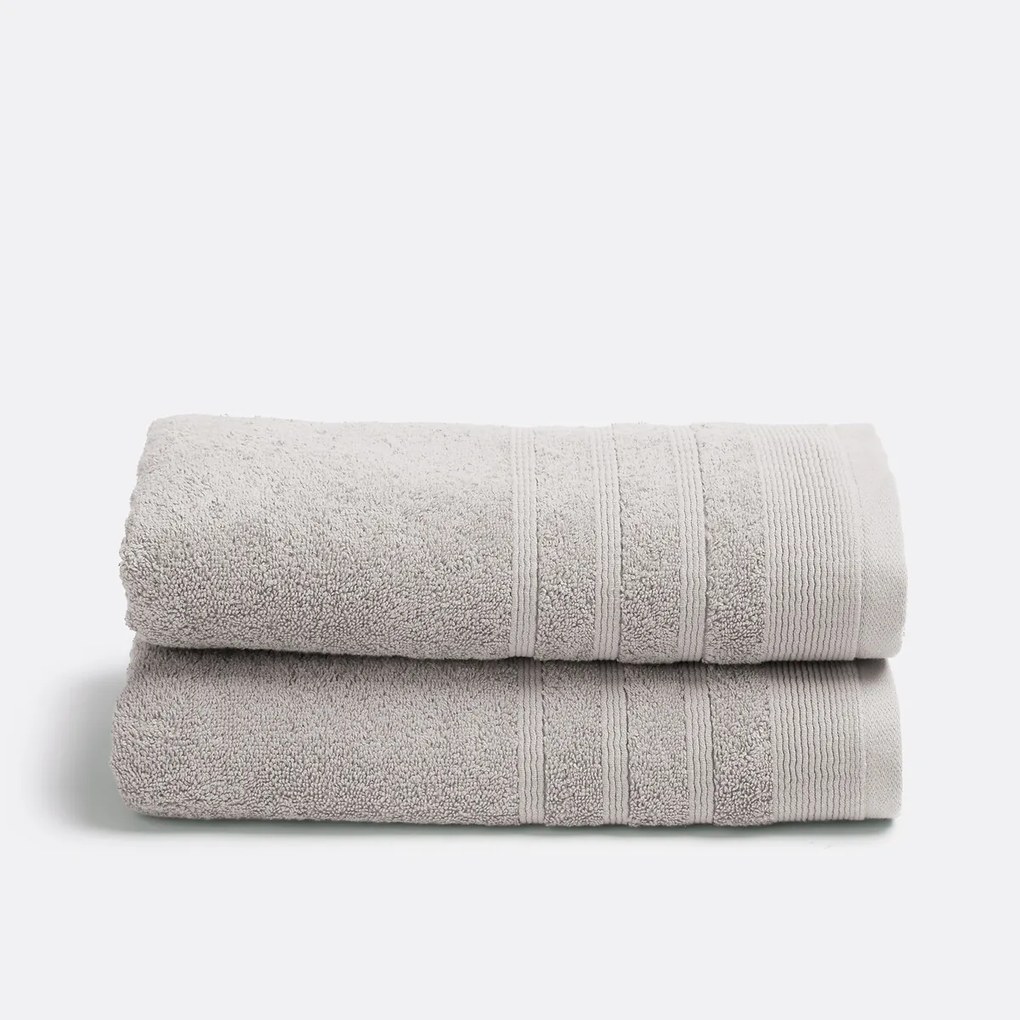 Set van 2 handdoeken in badstof 600 g/m2, Zavara