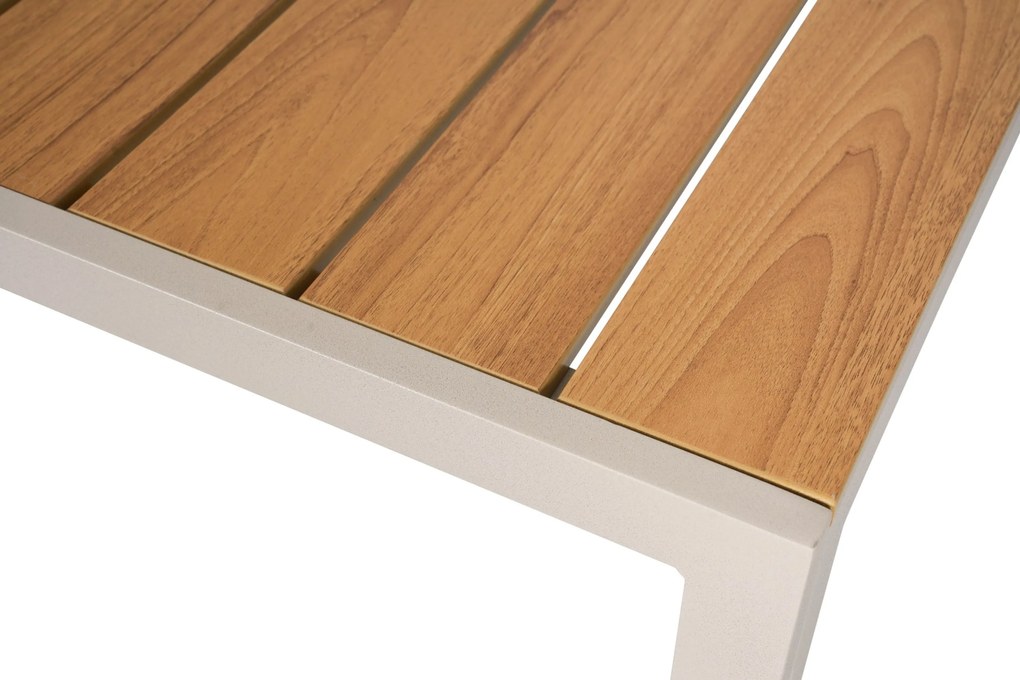 Tuinset 4 personen 909 cm Kunststof Zand/Beige Domani Furniture Alba/Creta