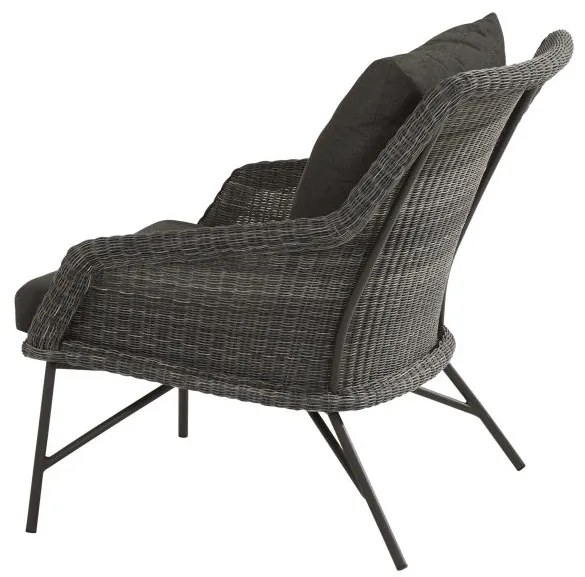 4 Seasons Outdoor Samoa Living Chair  Loungestoel    antraciet weerbestendig