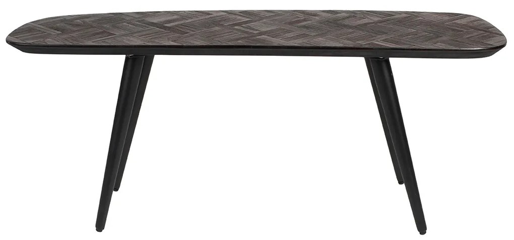 Bankje Donker Teak Hout Mozaiek