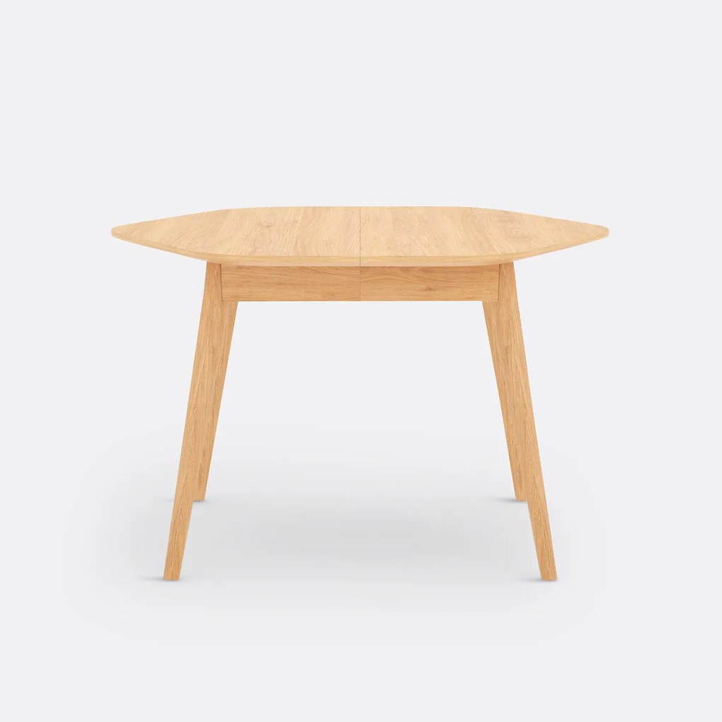 Uitschuifbare eettafel, eik en fineer, 4 tot 10 personen, BIFACE