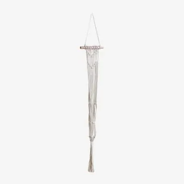 Tutmes Macramé Hangende Plantenbak Beige – Crème - Sklum