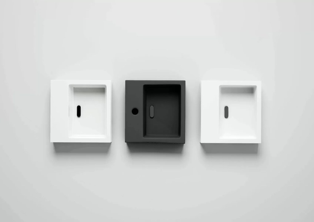 Clou Flush 1 fontein 28cm solid surface wit mat