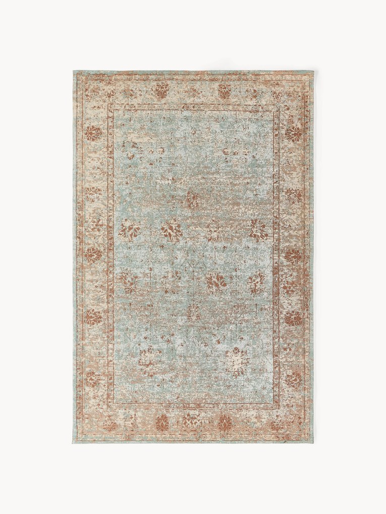 Handgeweven chenille vloerkleed Rimini