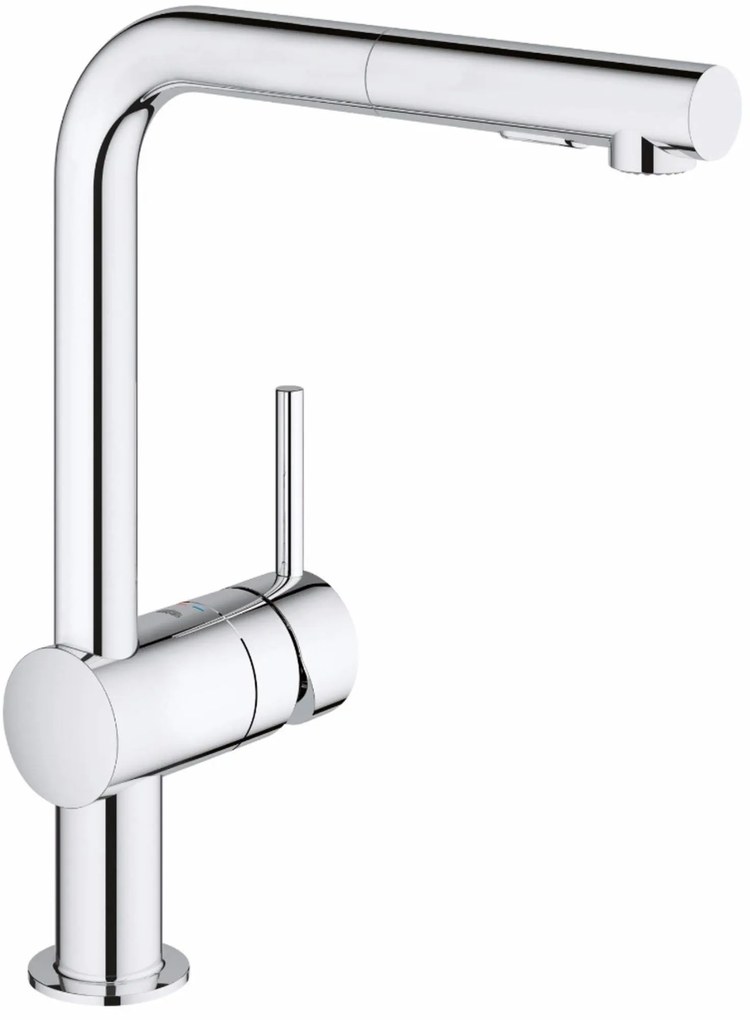 Grohe Minta keukenkraan met uittrekbare dualspray handdouche chroom