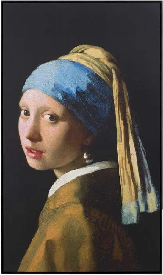 Schilderij Meisje met de Parel - multikleur - 118x70 cm - Leen Bakker