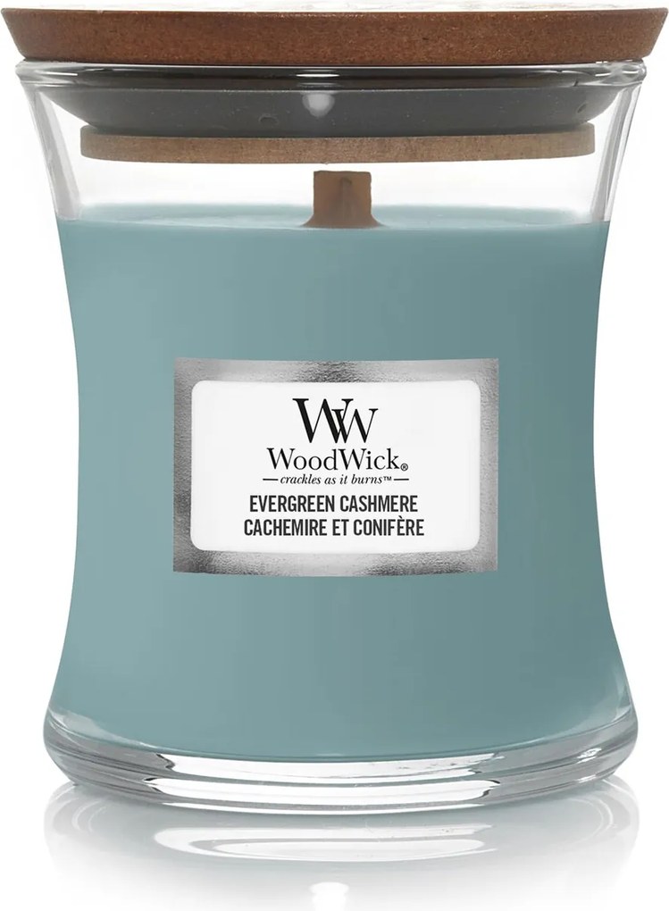 WoodWick geurkaars - Mini - Evergreen Cashmere