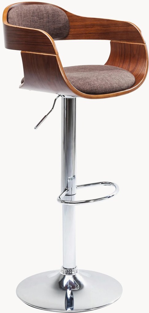 Gestoffeerde barkruk Monaco, in hoogte verstelbaar