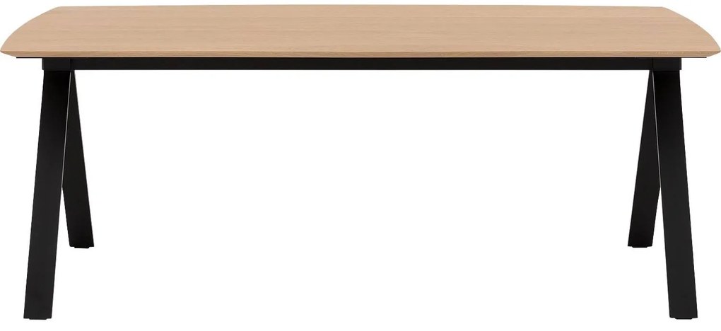 Goossens Excellent Eettafel Uniek, Semi rechthoekig 200 x 100 cm