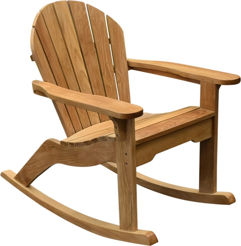 Canadian bearchair schommelstoel teak