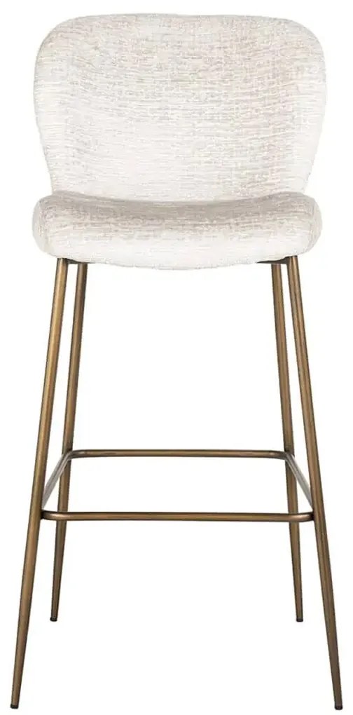 Richmond Interiors Darby Luxe Barstoel Zachte Stof Creme