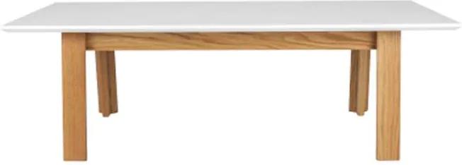 Tenzo salontafel Profil - wit/eiken - 38x120x60 cm - Leen Bakker
