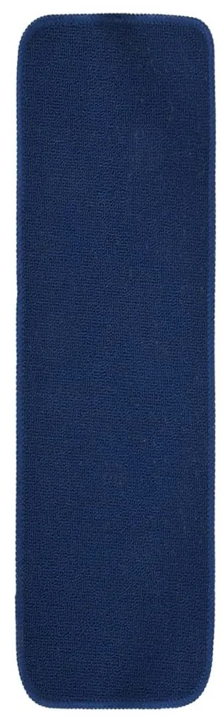 vidaXL Trapmatten 15 st anti-slip rechthoekig 75x20 cm marineblauw