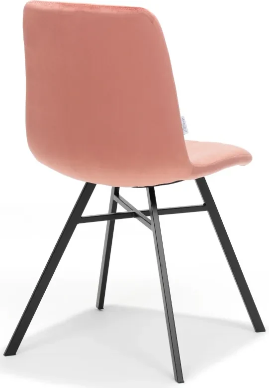 Eetkamerstoel - Dex - stof Velours roze